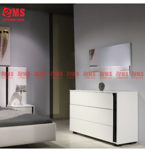 CHAMBRE A COUCHER GLAMOUR ( NOIR )